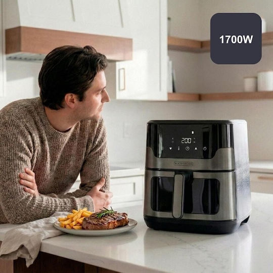 Black & Decker BXAF8001E Air Fryer 8lt Black