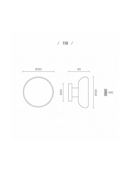 Zogometal Front Door Knob 118 Pair Graphite Smoked 11.0118.0000.0065-Pair