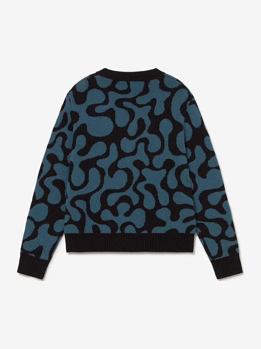 Herren Gestrickte Kapuzen-Jacke Schwarz