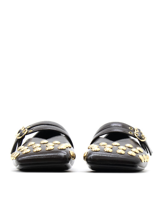 Armani Exchange Damen Ballerinas Spitz zulaufend Mit Riemen Braune Armani Exchange Damen Ballerinas Spitz zulaufend Mit Riemen Braune