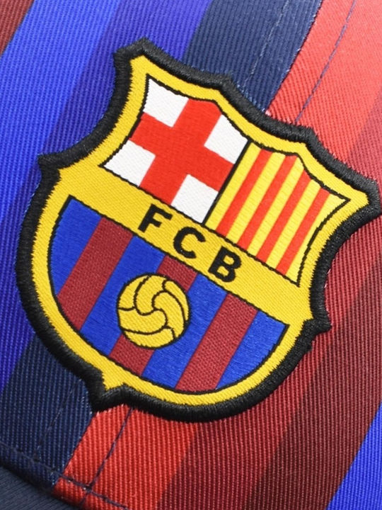 Шапка За Възрастни Fc Barcelona Възрастова Шапка Бродирано Лого Blaugrana Crest 5001gbtr
