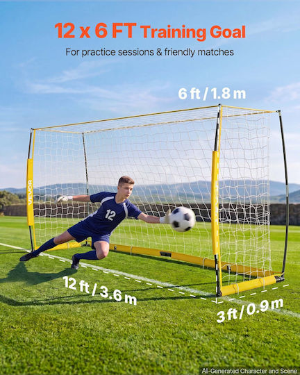 Vevor Poartă de Fotbal 360x180cm