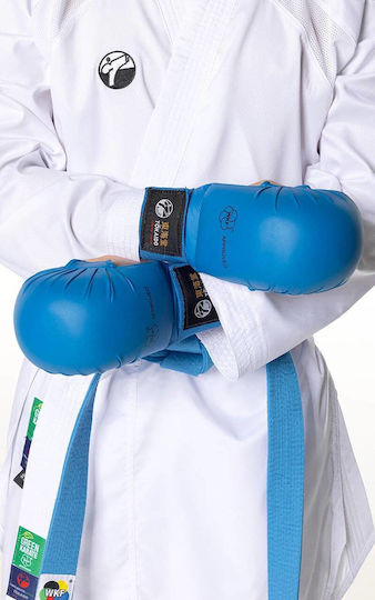 Karate Schutzhandschuhe Tokaido Junior Wkf Genehmigt Blau