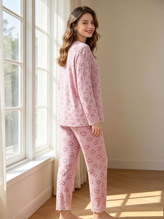 Goodnight Set De Pijamale De Vară Pentru Femei Măr Copt