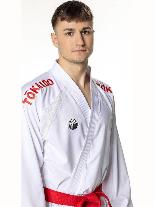 Tokaido Uniformă Karate Kumite Wkf Pentru Bărbați Albă