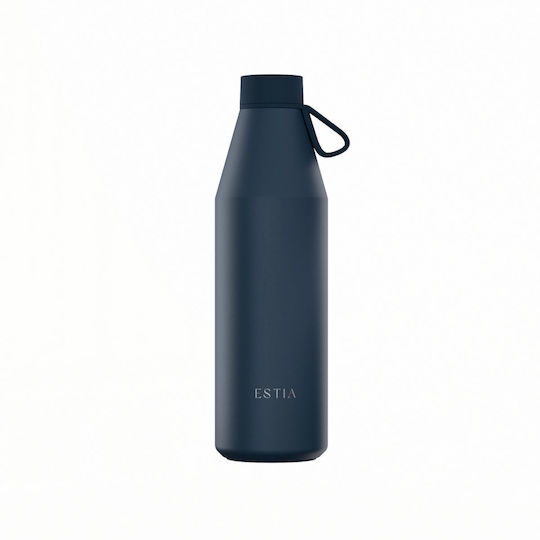 Estia Flow Save the Aegean Рециклируема Бутилка Термос Неръждаема стомана Без BPA 800 ml Indigo