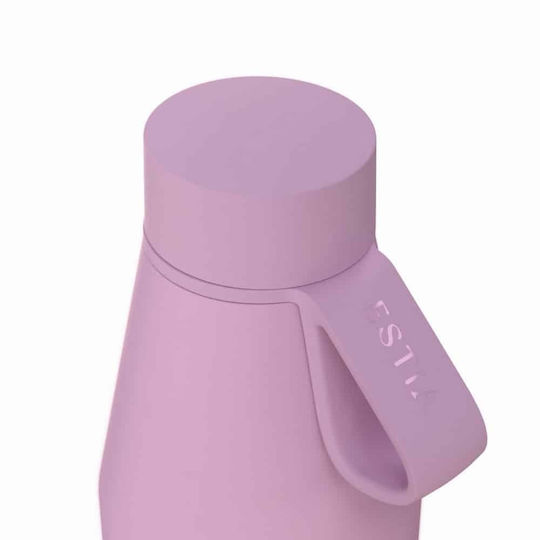 Estia Flow Save the Aegean Recycelbare Thermosflasche Rostfreier Stahl BPA-frei 800ml Lavendel
