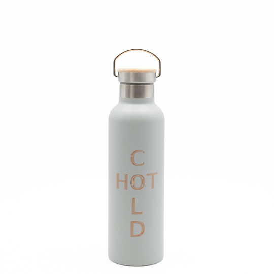 Klikareto Bottle Thermos Stainless Steel 750ml White