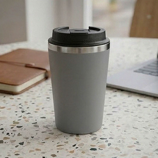 TnS Thermos Bottle Stainless Steel 350ml Gray 03-950-4345GRAY