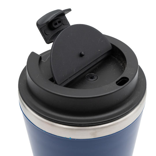 TnS Thermos Bottle Stainless Steel 350ml Blue with Mouthpiece