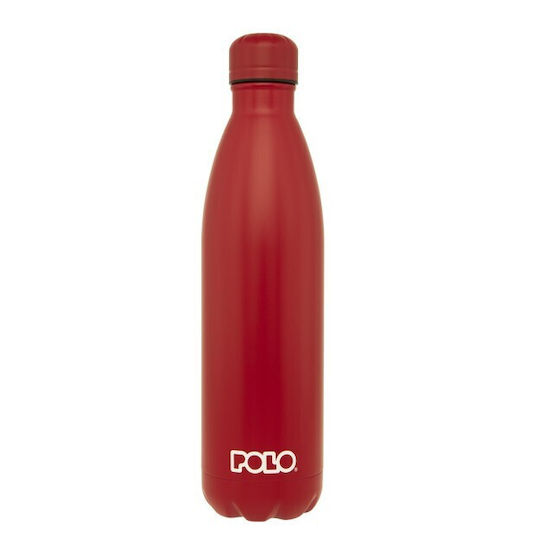Polo Μπουκάλι Θερμός Ανοξείδωτο BPA Free 750ml Κόκκινο