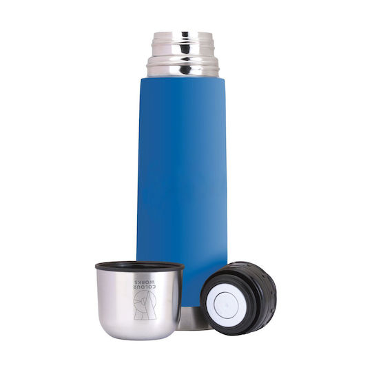 Kitchen Craft Bottle Thermos Stainless Steel 500ml Green with Cap-Cup