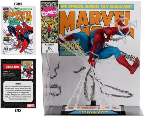 Mcfarlane Toys Spiderman Marvel - Spider-man (marvel Age #90) 1/10 By Todd Mcfarlane Collectible Figure Height 18cm in Scale 1:10