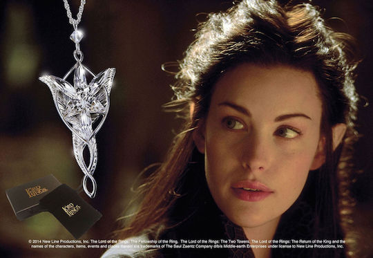 The Noble Collection Lord of the Rings Evenstarul lui Arwen Colier Replică la Scară 1:2