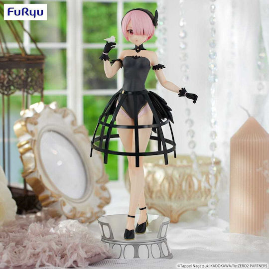 Re Zero Exceed Creative Statuie Pvc Ram Cu Rochie 22 Cm