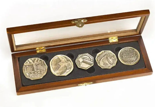 The Noble Collection Хобит Комплект Монети На Джуджетата Съкровище Реплика В Мащаб 1:1