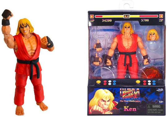Jada Toys Ultra Street Fighter: Street Fighter Ii Ken Action Figure height 15cm at Scale 1:12