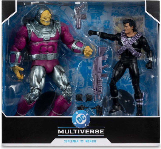 Dc Multiverse Megafig Φιγούρα Δράσης Mongul Vs Superman Return Superman Ύψος 25cm 2-pack