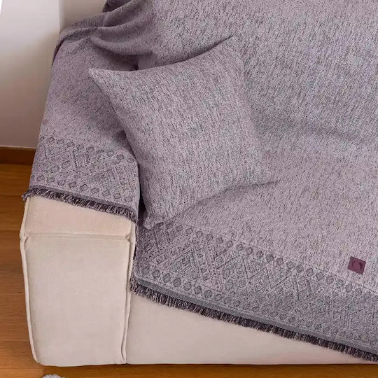 Borea Ριχτάρι Διθέσιου Καναπέ Chenille 180x250εκ. Λαδί