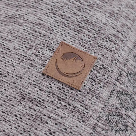 Borea Ριχτάρι Πολυθρόνας Chenille 180x180εκ. Γκρι