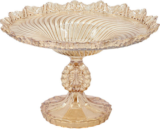 Keskor Decorative Glass Vase Brown 28x18.5cm