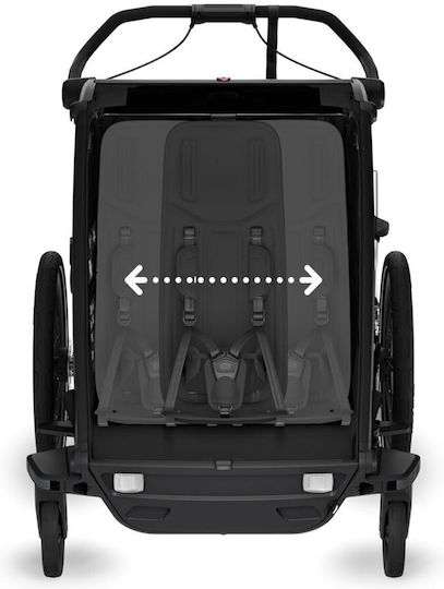 Thule Chariot Sport 2 Cărucior Reglabil Pentru Copii Negru 20.2kg