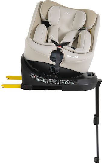 Cangaroo Bravo столче за кола i-Size с Isofix Vanilla Beige