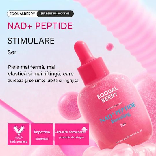 Eqqualberry Serum Facial Anti-îmbătrânire cu Peptide și Colagen 30ml