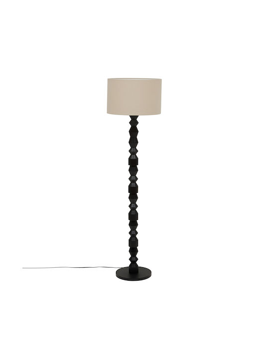 Yulia Floor Lamp with Lamp Bulb Base for E27 Bulb Black