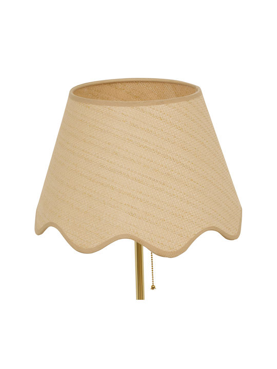 Flore Stehlampe mit Lampenbirnensockel für E27 Gold