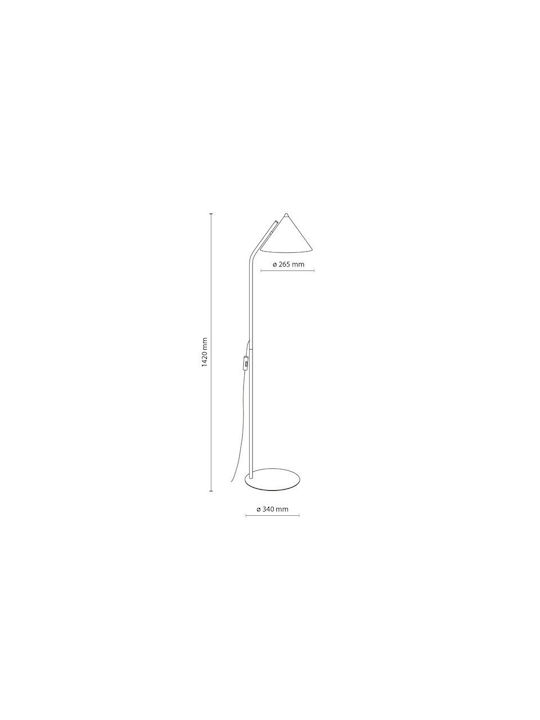 TK Lighting Lampadar De Podea Cu Bază De Bec E27