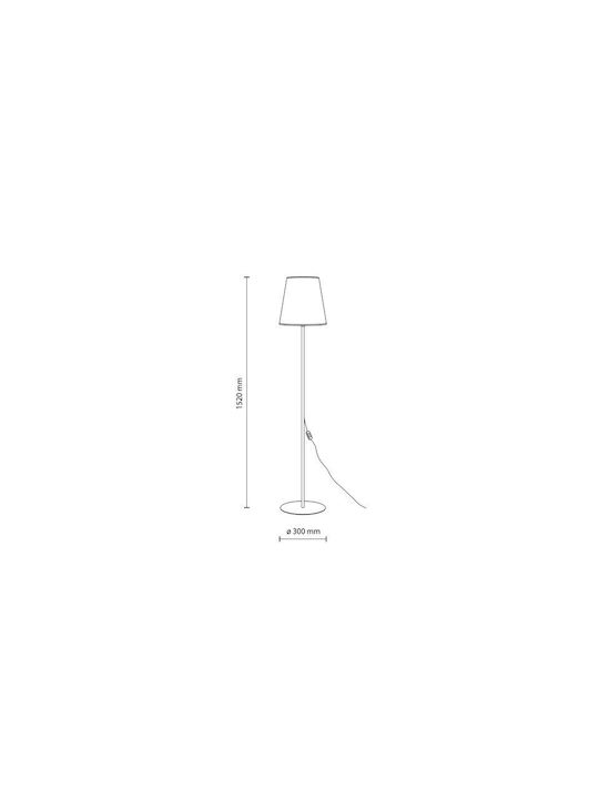 TK Lighting Флоресцентна Лампа с Цокъл за Крушка E27