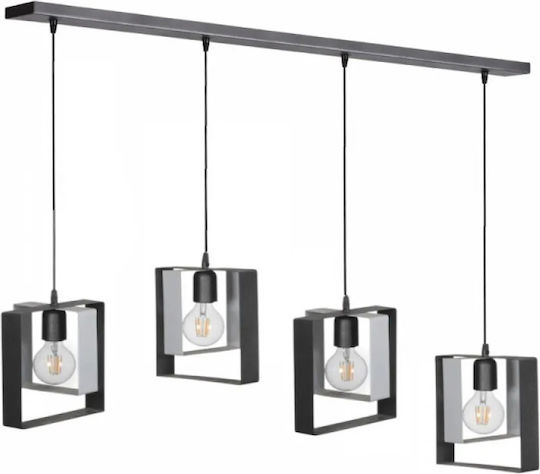 NG Santas Deckenleuchte Silber Schiene 100x80cm