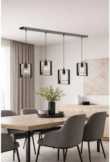 NG Santas Deckenleuchte Silber Schiene 100x80cm