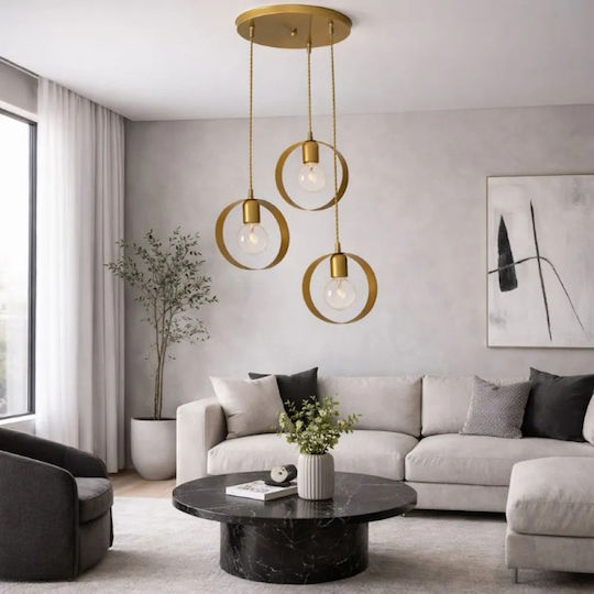 NG Santas Deckenleuchte Gold 32x80cm