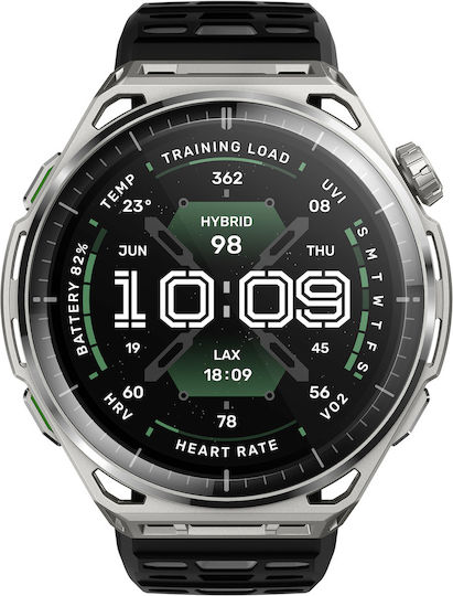 Amazfit Balance 3 Смарт часовник от неръждаема стомана 51 мм Водоустойчив с пулсомер (Сребрист)