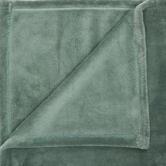A-s Throw Κουβέρτα Fleece Καναπέ 130x180εκ. Linden
