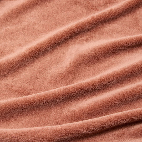 A-s Pătură Fleece Pentru Canapea 130x180cm Terracotta