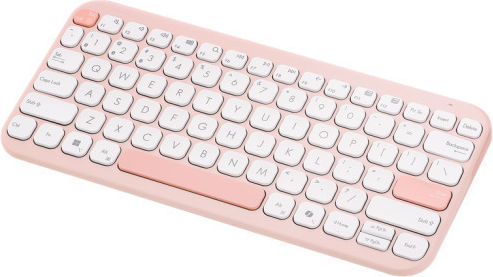 Asus Marshmallow KW100 Tastatură Fără Fir Bluetooth Engleză Internațională Alb/Roz
