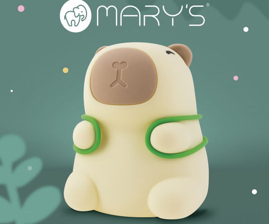 Mary's LED Лампа Mary's Детска Нощна Лампа RGB Капибара Турист 901.00111