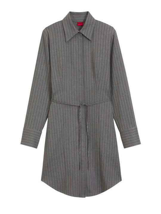 Mini Hemdkleid Grau