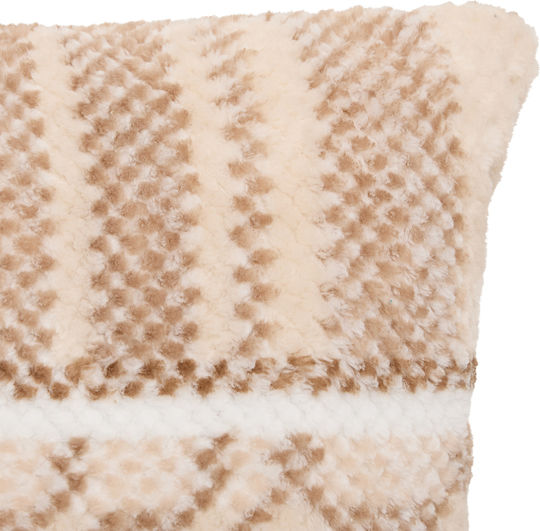 Διακοσμητική Μαξιλαροθήκη A-s Lary Fleece Beige 40x40εκ.