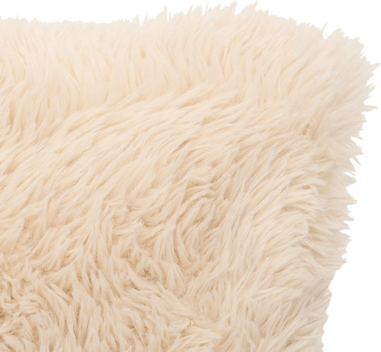 Διακοσμητική Μαξιλαροθήκη A-s Duvia από Γούνα Beige 40x40εκ.