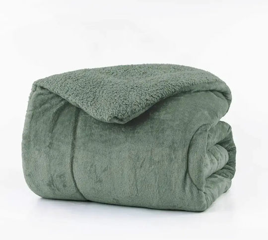 Borea Single Sherpa Comforter 160x220 cm Cozy Brown