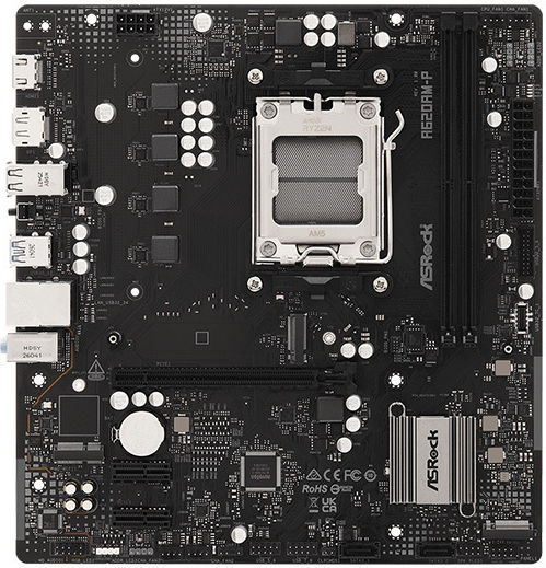 ASRock A620AM-P Motherboard Micro ATX with AMD AM5 Socket 90-MXBVJ0-A0UAYZ