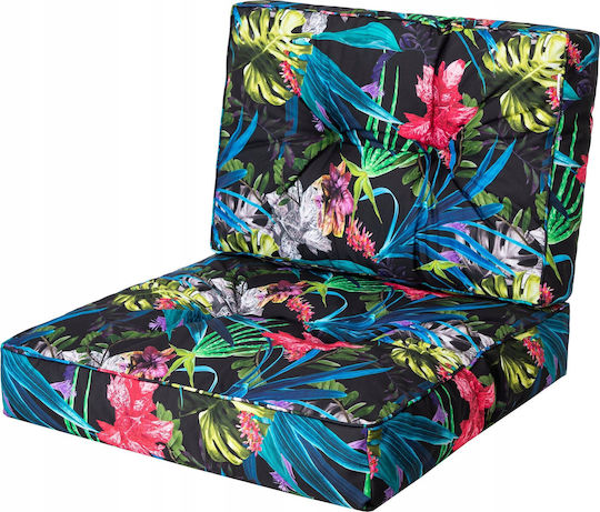 Garden Chair Cushion Kaja Colourful Leaves 59x59cm
