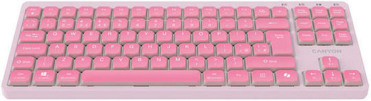 Canyon OnType 10 Kabellose Tastatur Englisch (US) Rosa