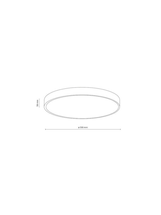 TK Lighting Πλαφονιέρα Οροφής με Ενσωματωμένο LED