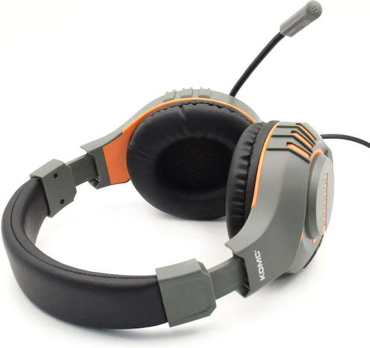 Komc E9 Надушници Гейминг слушалки с USB Свързаност Оранжеви