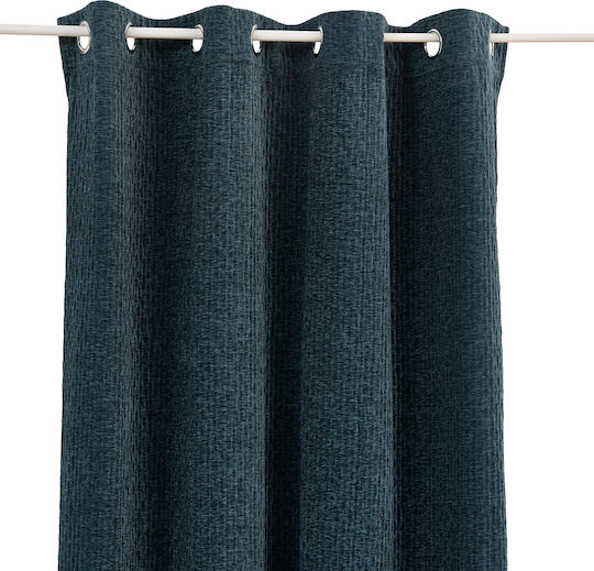 Vorhang mit Grommets Fran Blau 140x260cm